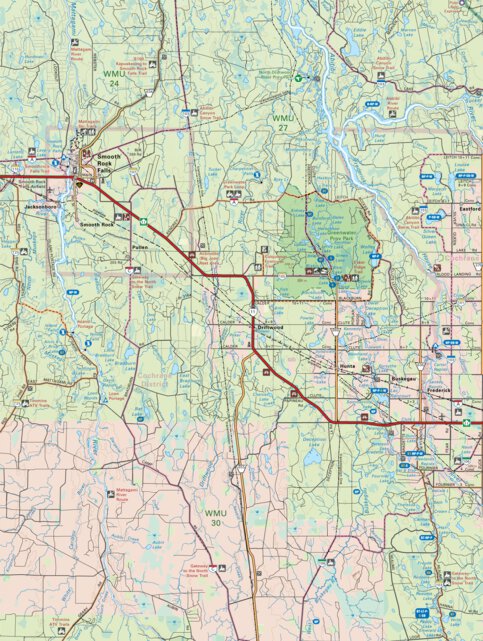 NEON65 Smooth Rock Falls - 6th ed Northeastern Ontario Topo Map by