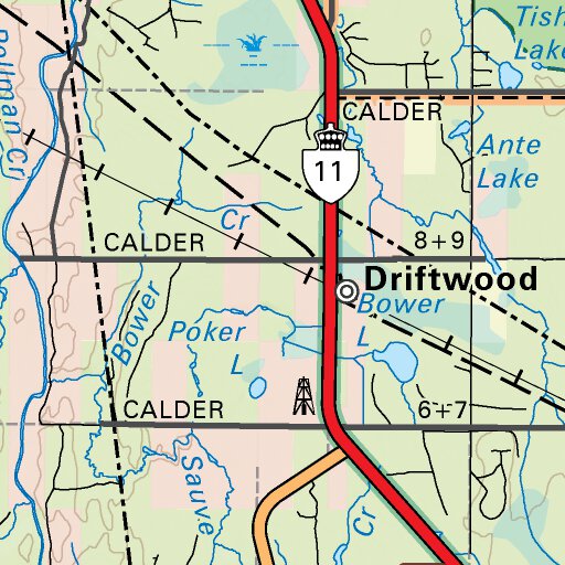 NEON65 Smooth Rock Falls - 6th ed Northeastern Ontario Topo Map by