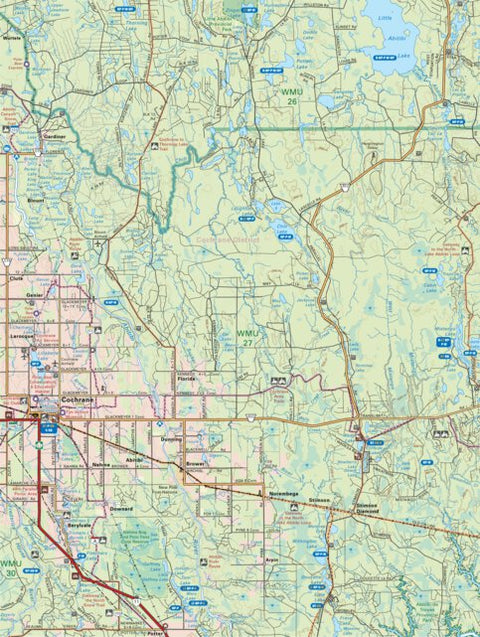 Backroad Mapbooks NEON66 Cochrane - 6th ed Northeastern Ontario Topo digital map