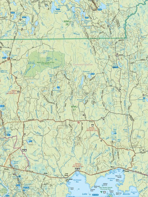 Backroad Mapbooks NEON67 Low Bush River - Northeastern Ontario Topo bundle exclusive