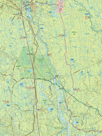 Backroad Mapbooks NEON77 Abitibi Canyon - Northeastern Ontario Topo bundle exclusive