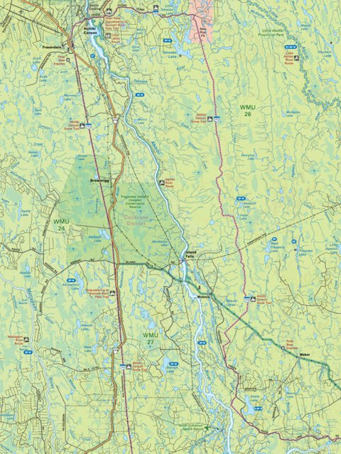 Backroad Mapbooks NEON77 Abitibi Canyon - Northeastern Ontario Topo bundle exclusive