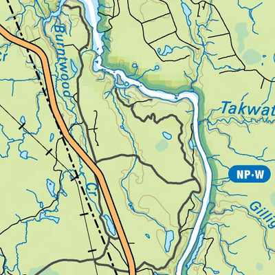 Backroad Mapbooks NEON77 Abitibi Canyon - Northeastern Ontario Topo bundle exclusive