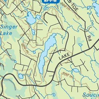 Backroad Mapbooks NEON79 Lawagamu Lake - 6th ed Northeastern Ontario Topo digital map