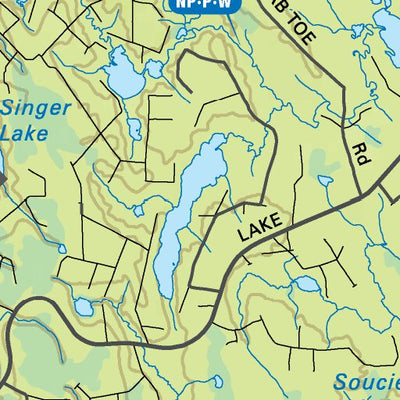 Backroad Mapbooks NEON79 Lawagamu Lake - Northeastern Ontario Topo bundle exclusive