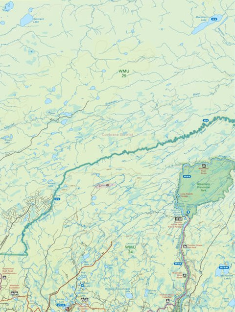 Backroad Mapbooks NEON86 Missinaibi Provincial Park - 6th ed Northeastern Ontario Topo digital map