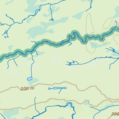 Backroad Mapbooks NEON86 Missinaibi Provincial Park - 6th ed Northeastern Ontario Topo digital map
