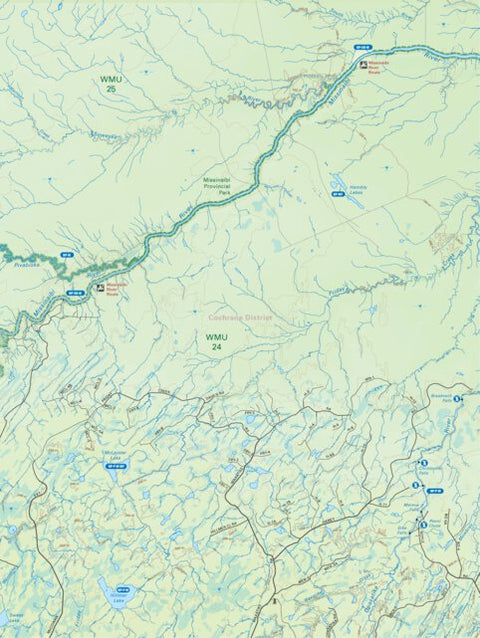 Backroad Mapbooks NEON87 Missinaibi River - 6th ed Northeastern Ontario Topo digital map