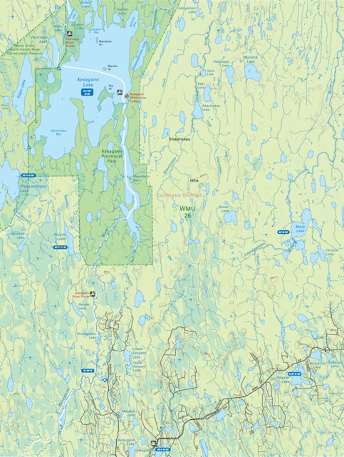 NEON91 Kesagami Provincial Park - 6th ed Northeastern Ontario Topo Map ...