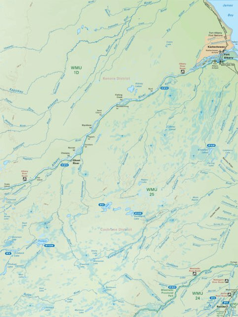 Backroad Mapbooks NEON94 Fort Albany - 6th ed Northeastern Ontario Topo digital map