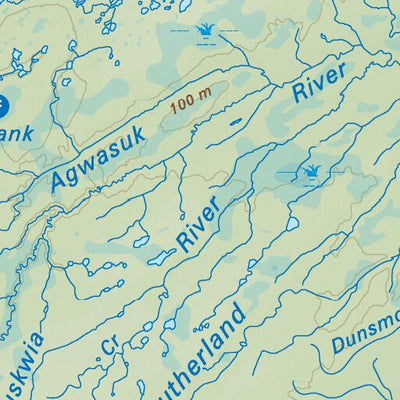 Backroad Mapbooks NEON94 Fort Albany - Northeastern Ontario Topo bundle exclusive