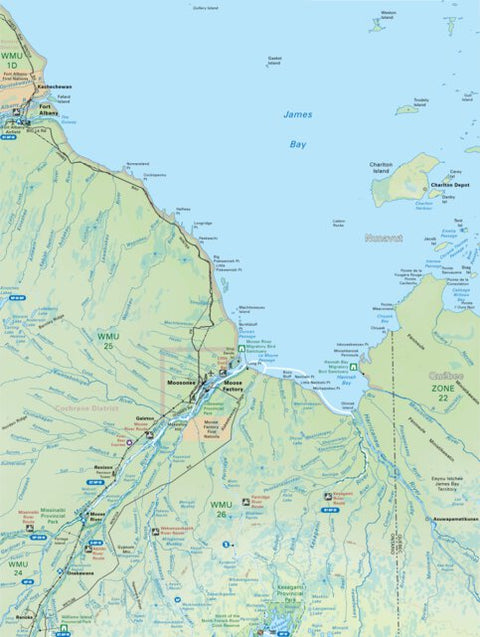 Backroad Mapbooks NEON95 Moosonee Moose Factory - 6th ed Northeastern Ontario Topo digital map