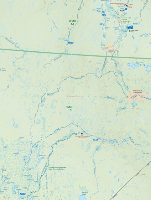 NEON96 Attawapiskat River - 6th ed Northeastern Ontario Topo Map by ...