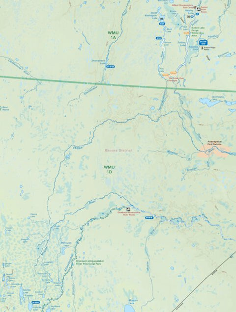 Backroad Mapbooks NEON96 Attawapiskat River - 6th ed Northeastern Ontario Topo digital map