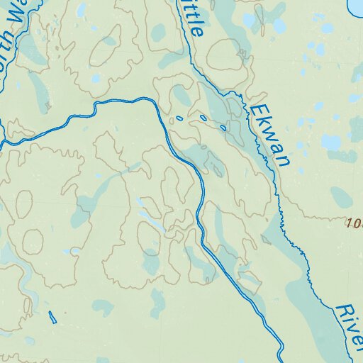 NEON96 Attawapiskat River - 6th ed Northeastern Ontario Topo Map by ...