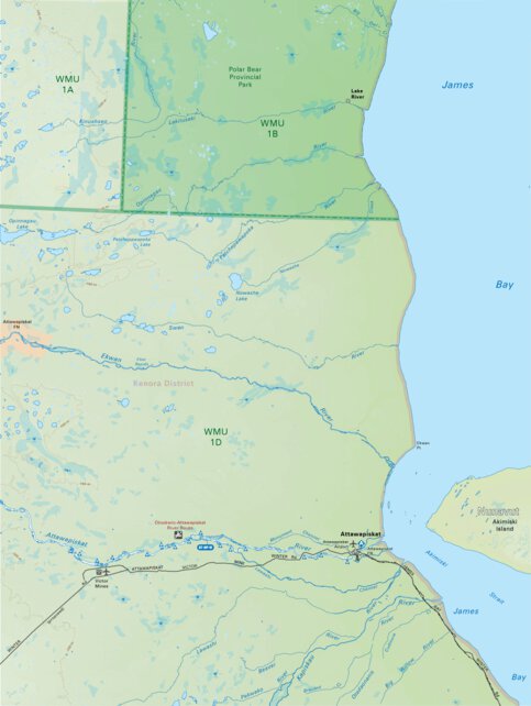 NEON97 Attawapiskat - 6th ed Northeastern Ontario Topo Map by Backroad ...