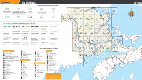 Backroad Mapbooks New Brunswick Backroad Mapbooks - Map Legend digital map