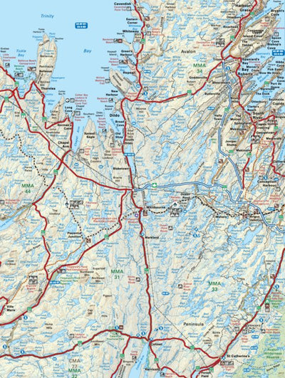 Backroad Mapbooks NLNL16 Dildo Newfoundland and Labrador Topo digital map