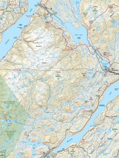 Backroad Mapbooks NLNL32 Buchans Newfoundland and Labrador Topo digital map