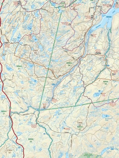 Backroad Mapbooks NLNL35 Northwest Gander River Newfoundland and Labrador Topo digital map