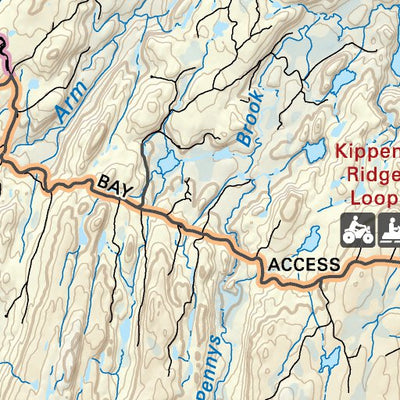 NLNL43 Robert's Arm Newfoundland and Labrador Topo Map by Backroad ...