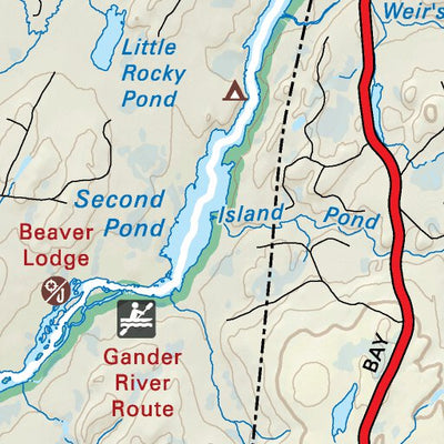 Backroad Mapbooks NLNL45 Gander Newfoundland and Labrador Topo digital map