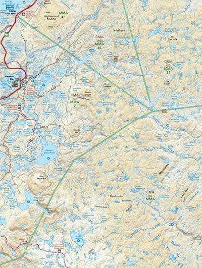 Backroad Mapbooks NLNL56 Hawke's Bay Newfoundland and Labrador Topo digital map