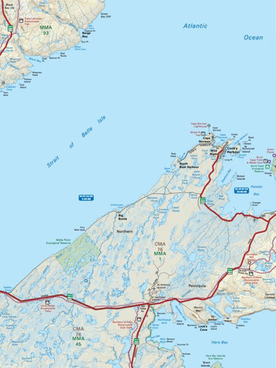 Backroad Mapbooks NLNL62 Cook's Harbour Newfoundland and Labrador Topo digital map