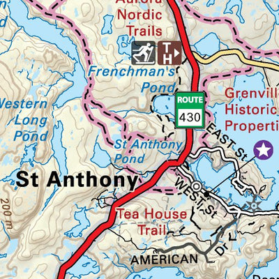 Backroad Mapbooks NLNL63 St Anthony Newfoundland and Labrador Topo digital map