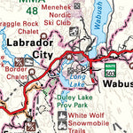 Backroad Mapbooks NLNL64 Labrador City Newfoundland and Labrador Topo digital map