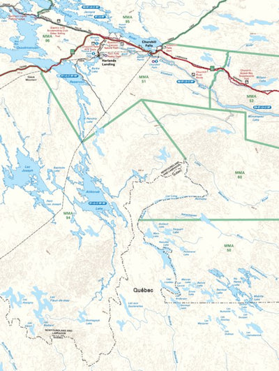 Backroad Mapbooks NLNL65 Churchill Falls Newfoundland and Labrador Topo digital map