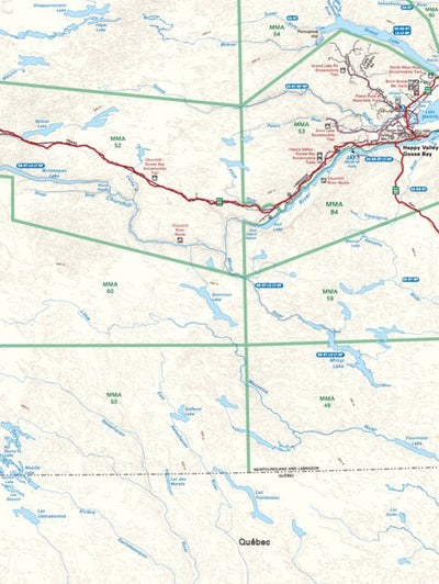 Backroad Mapbooks NLNL66 Grande Lake Newfoundland and Labrador Topo digital map