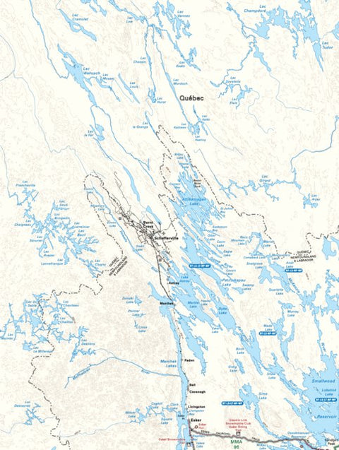 Backroad Mapbooks NLNL69 Schefferville Newfoundland and Labrador Topo digital map