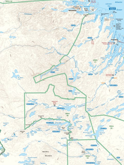 Backroad Mapbooks NLNL71 Hopedale Newfoundland and Labrador Topo digital map