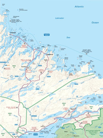 Nlnl72 Rigolet Newfoundland And Labrador Topo Map By Backroad Mapbooks Avenza Maps 7537