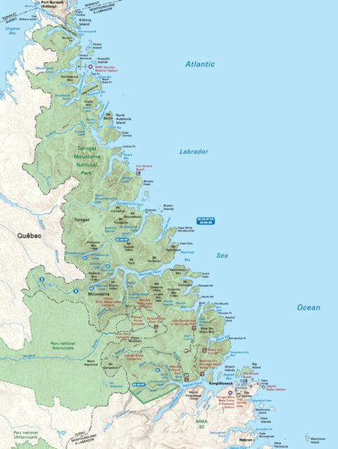 Backroad Mapbooks NLNL76 Torngat National Park Newfoundland and Labrador Topo digital map