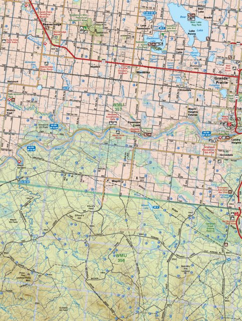 Backroad Mapbooks NOAB16 Beaverlodge - Northern Alberta Topo digital map