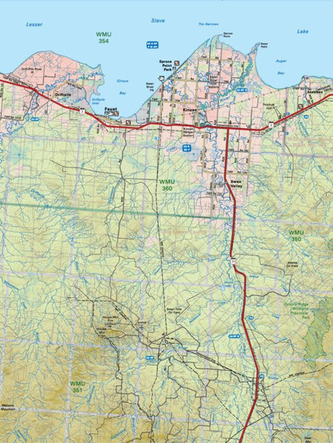Backroad Mapbooks NOAB21 Faust - Northern Alberta Topo digital map
