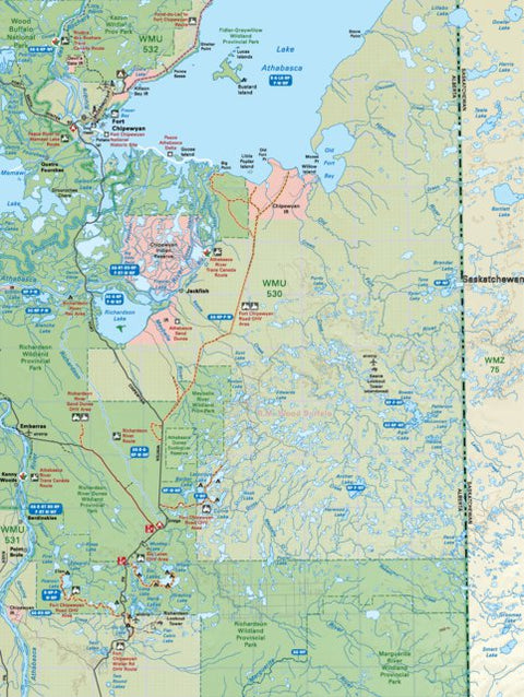 Backroad Mapbooks NOAB90 Fort Chipewyan - Northern Alberta Topo digital map
