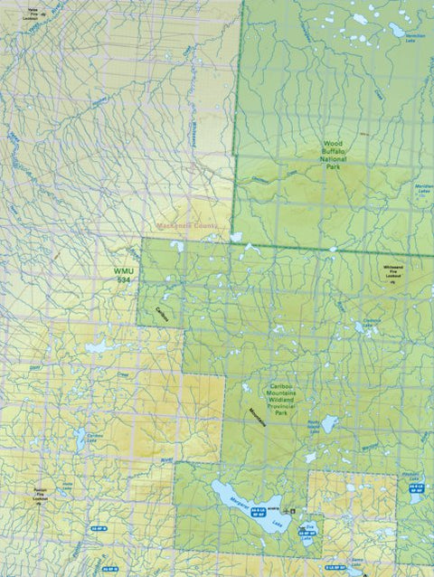Backroad Mapbooks NOAB94 Margaret Lake - Northern Alberta Topo digital map
