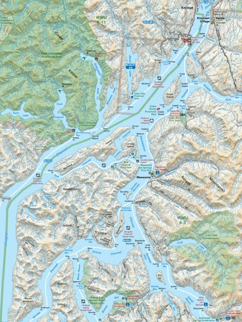 Backroad Mapbooks NOBC03 Kitamaat Village - Northern BC Topo digital map