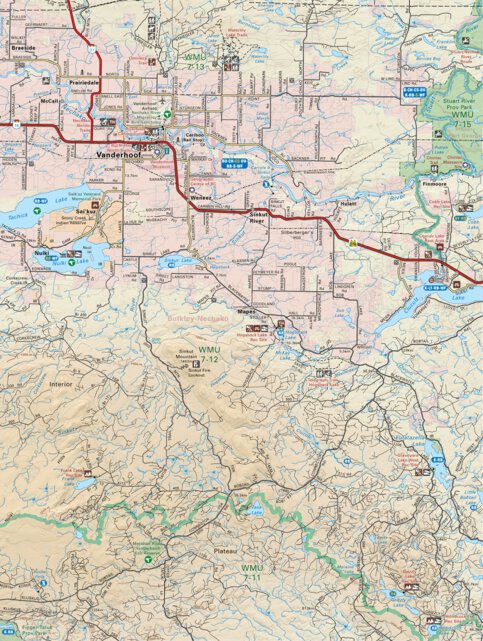 NOBC10 Vanderhoof - Northern BC Map by Backroad Mapbooks | Avenza Maps