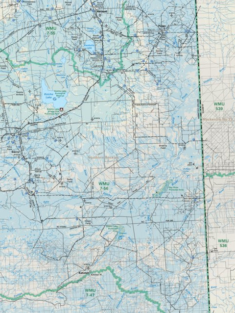 Backroad Mapbooks NOBC102 Kotcho Lake - Northern BC Topo digital map
