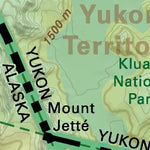 Backroad Mapbooks NOBC103 Tatshenshini Alsek Provincial Park - Northern BC Topo - Inset digital map