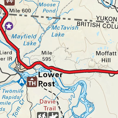 Lower Post NOBC108 Lower Post - Northern BC Map by Backroad Mapbooks | Avenza Maps