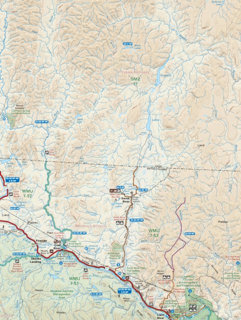 NOBC109 Coal River - Northern BC Map by Backroad Mapbooks | Avenza Maps
