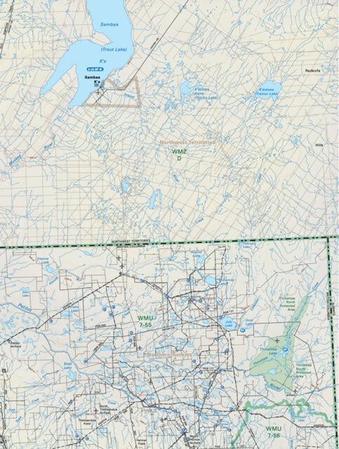 Backroad Mapbooks NOBC112 Thinahtea Lake - Northern BC Topo digital map
