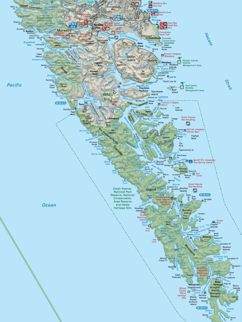 Backroad Mapbooks NOBC114 Gwaii Haanas Park Reserve - Northern BC Topo digital map
