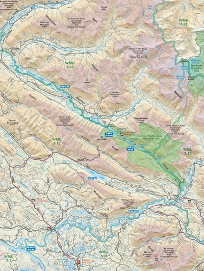 Backroad Mapbooks NOBC28 Arctic Pacific Lakes Prov Park - Northern BC Topo digital map