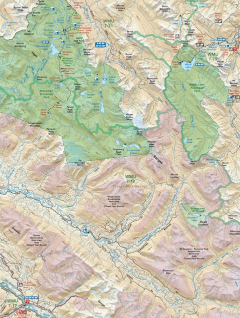 Backroad Mapbooks NOBC29 Monkman Provincial Park - Northern BC Topo digital map